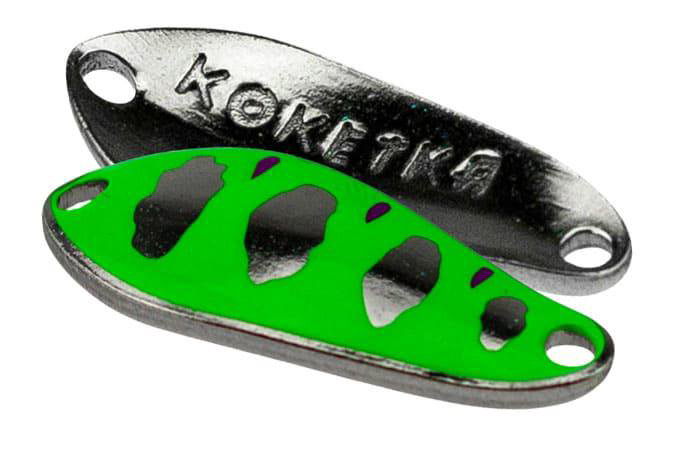 Колеблющаяся блесна SV-Lures Koketka 30мм зеленая купить,NaN