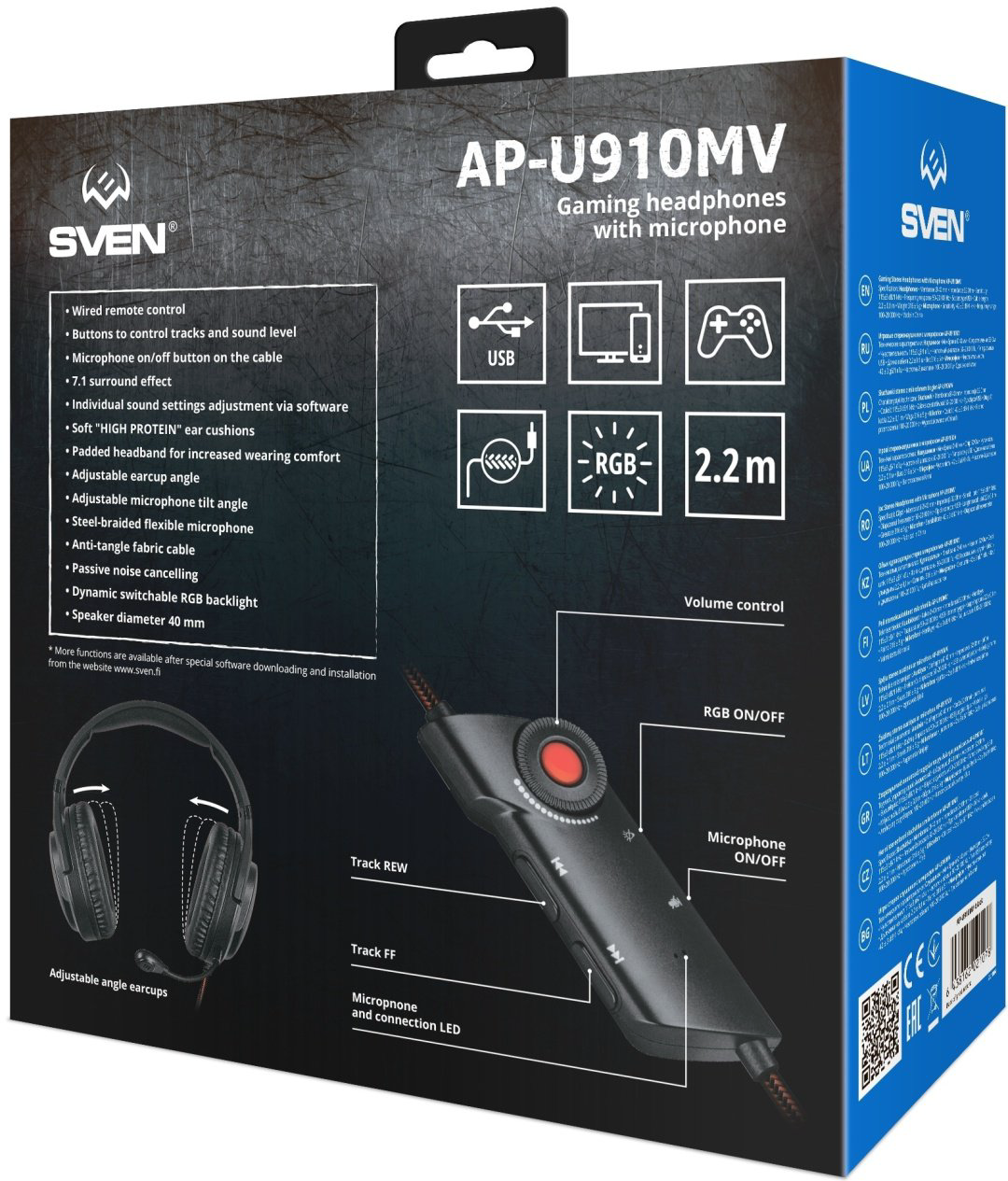 Наушники SVEN AP-U910MV черный купить,15990