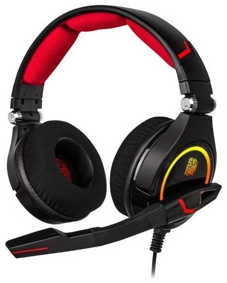 Наушники Thermaltake Tt eSPORTS by CRONOS RGB 7.1 черно-красный