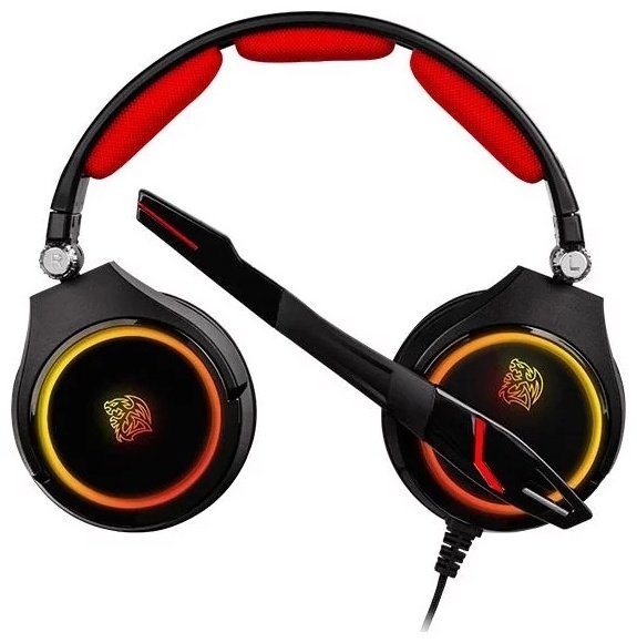 Наушники Thermaltake Tt eSPORTS by CRONOS RGB 7.1 черно-красный