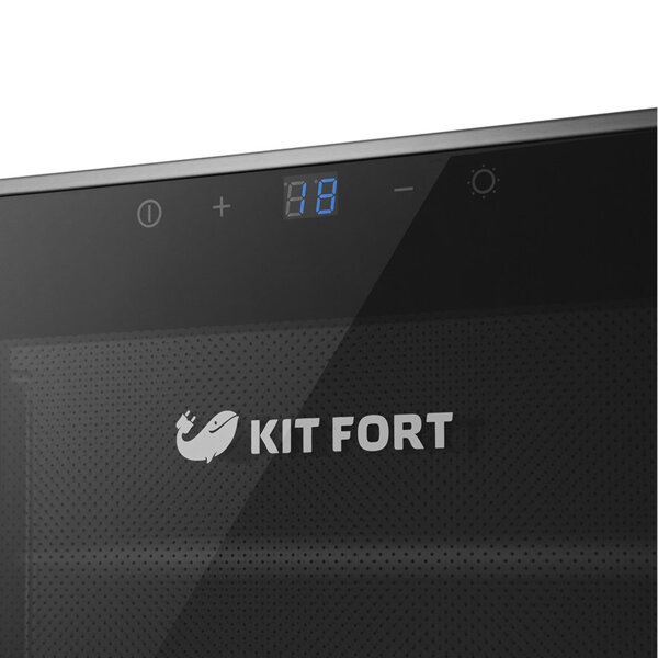 Винный шкаф Kitfort KT-2407 черный - ForteMarket Винный шкаф Kitfort KT-2407 черный купить,0