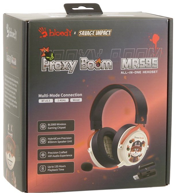 Наушники A4Tech Bloody MR595 Proxy Boom белый купить,26690