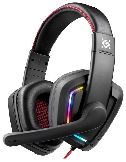 Наушники Defender Quake LED черный