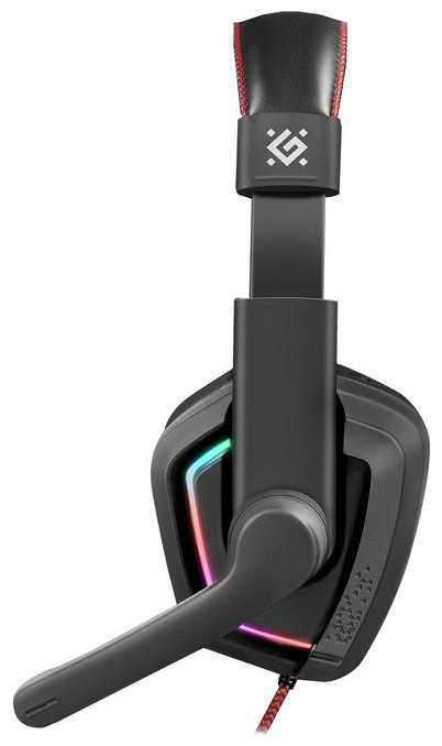 Наушники Defender Quake LED черный купить,10990