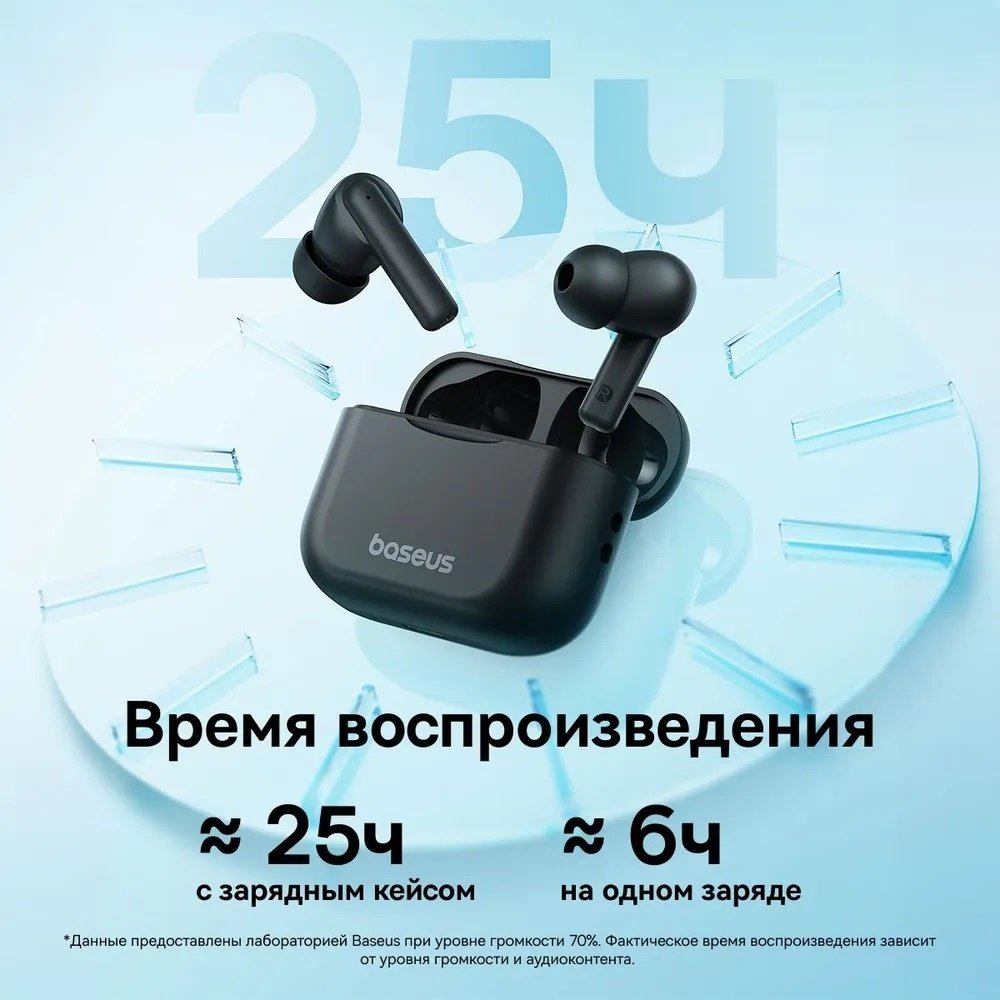 Наушники Baseus E17 черный купить,NaN