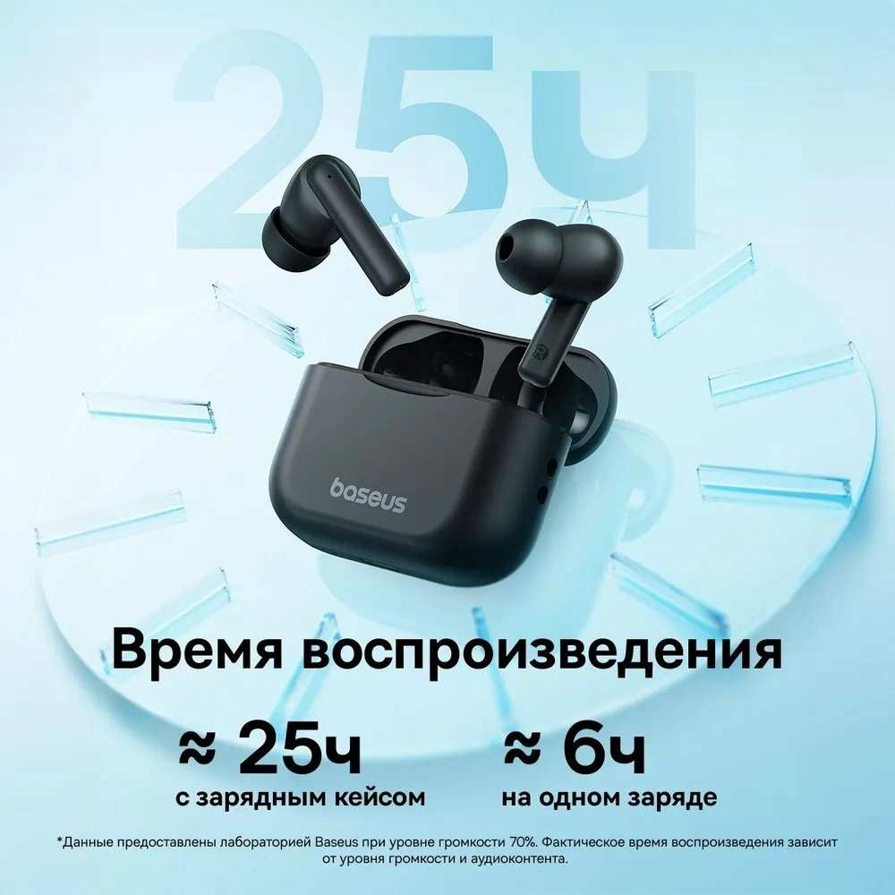 Наушники Baseus E17 черный купить,NaN