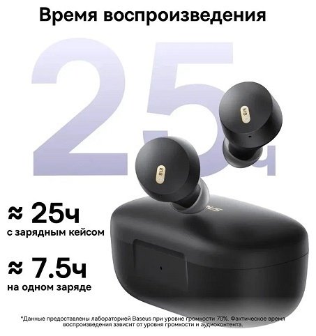 Наушники Baseus E18 черный купить,NaN