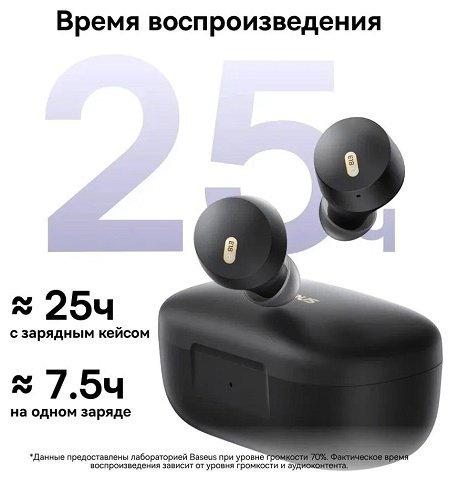 Наушники Baseus E18 черный купить,NaN