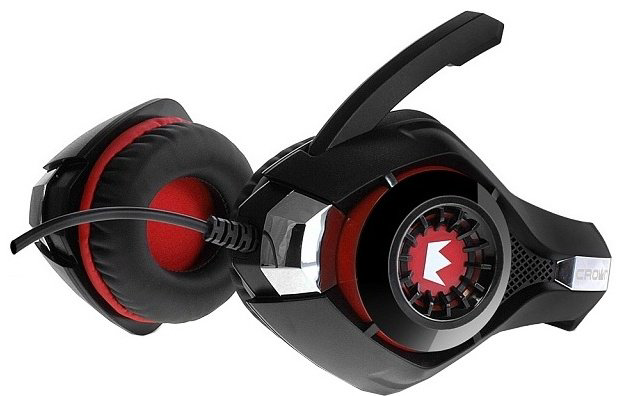 Наушники CROWN CMGH-102T черно-красный купить,NaN