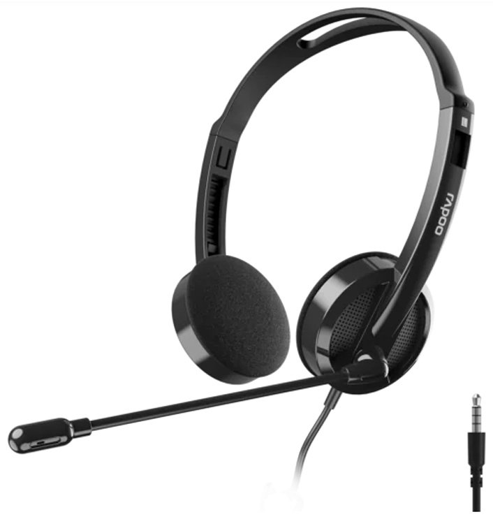 Наушники Rapoo H101 черный купить,NaN