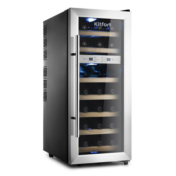 Винный шкаф Kitfort KT-2406 черный