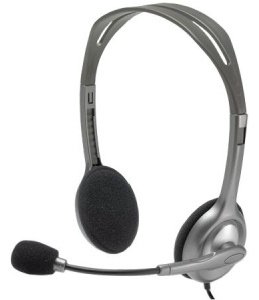 Наушники Logitech Stereo Headset H110 серебристый купить,8990
