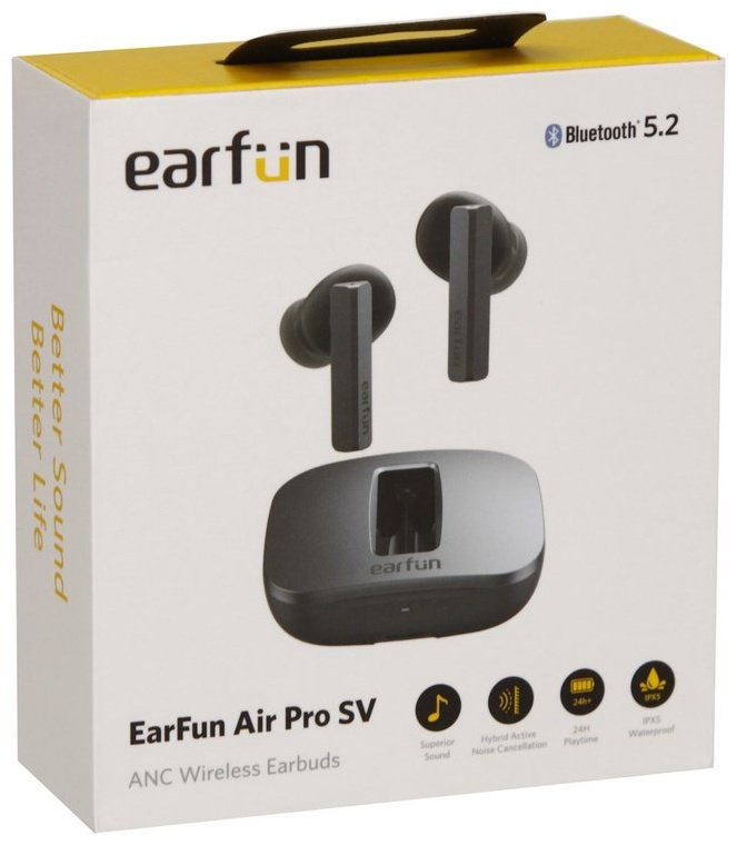Наушники EarFun Air Pro SV TW306 черный купить,NaN