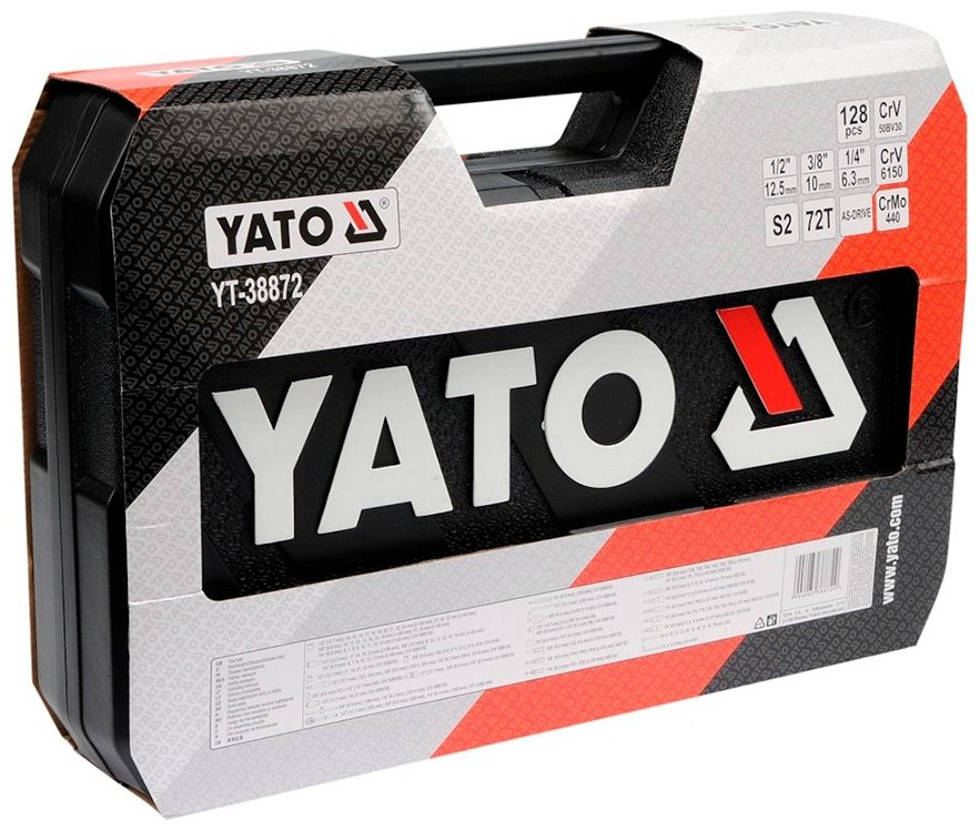 Набор автомобильный 128 в 1 YATO YT-38872 купить,97640