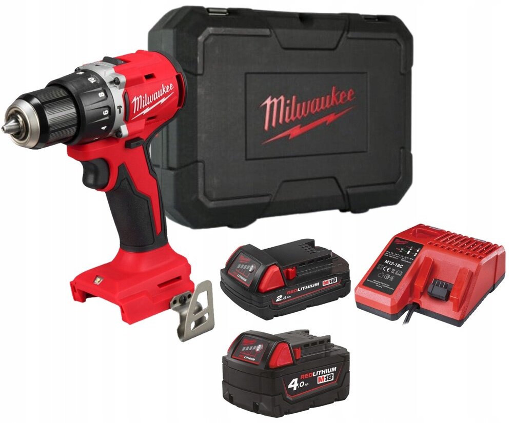Milwaukee дрель-шуруповерт M18 BLPDRC-422C