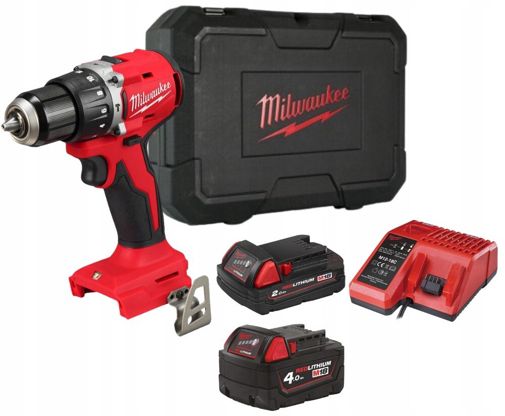 Milwaukee дрель-шуруповерт M18 BLPDRC-422C купить,NaN