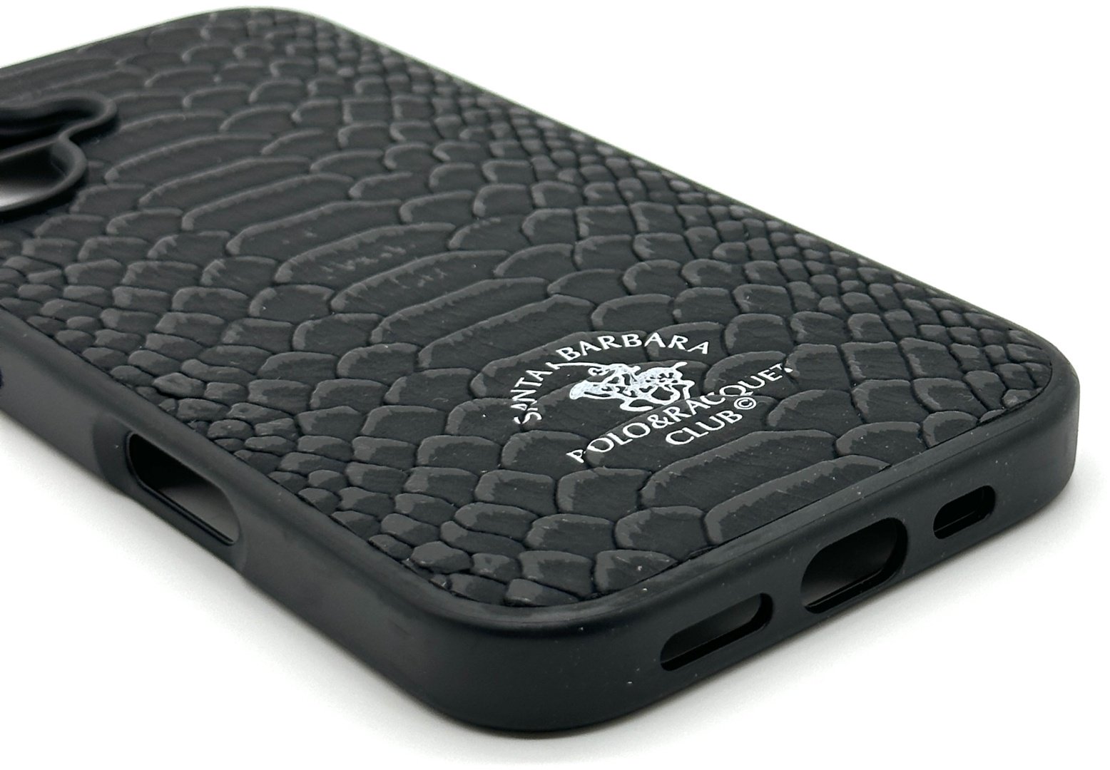 Чехол Santa Barbara Polo & Racquet Club для Apple iPhone 15 черный купить,2570