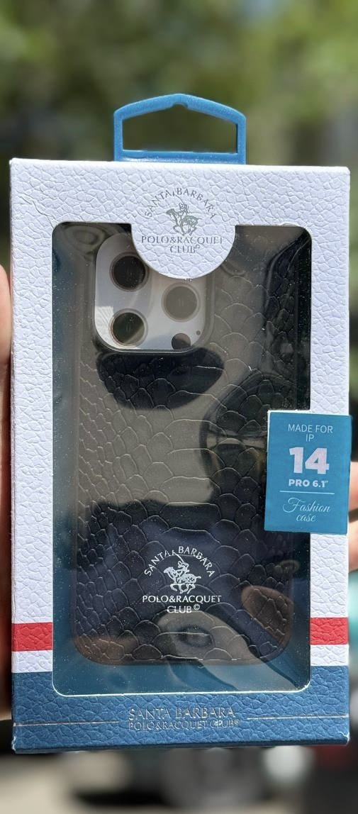 Чехол Santa Barbara Polo & Racquet Club для Apple iPhone 15 черный купить,2570