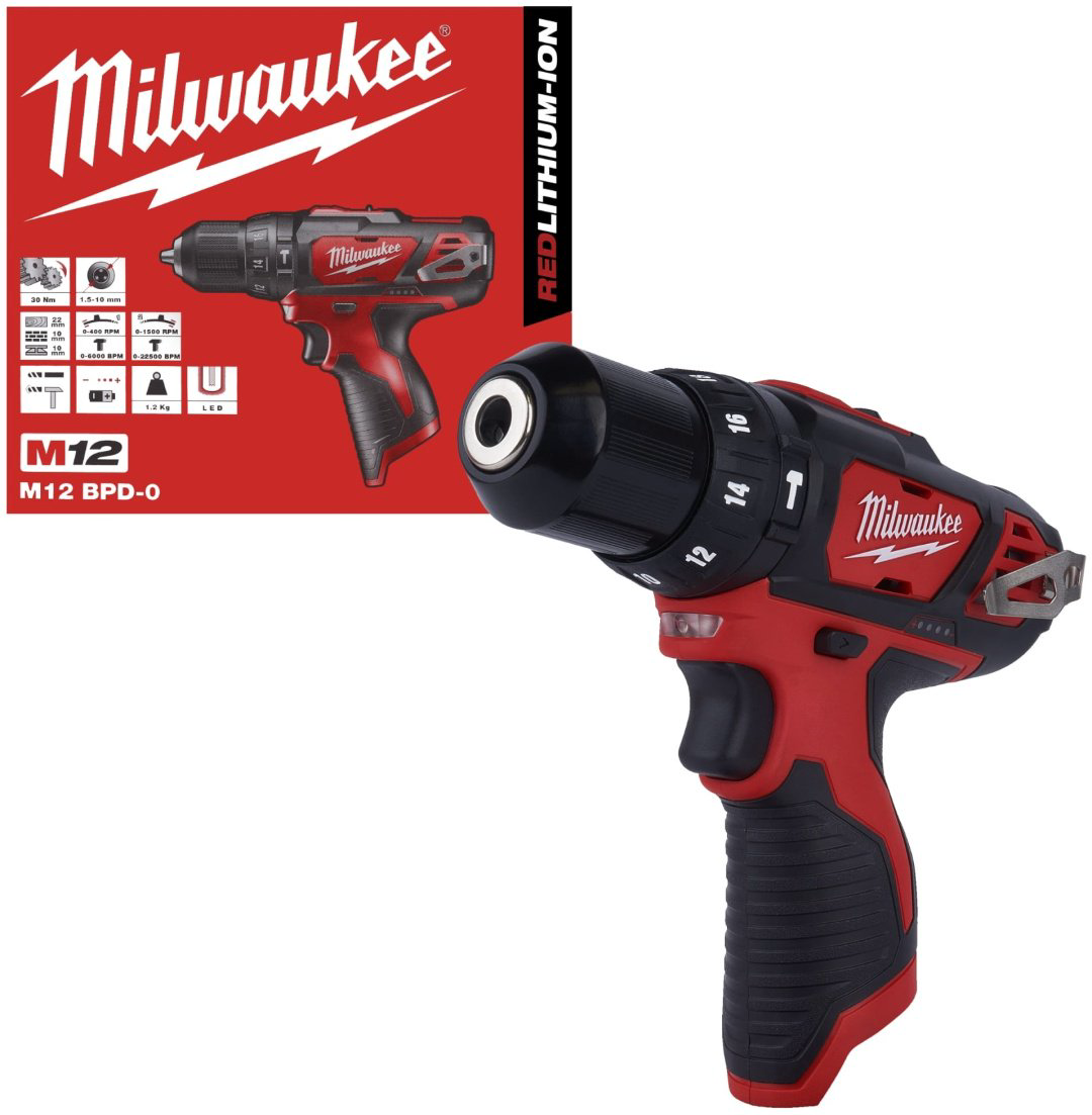 Milwaukee дрель-шуруповерт M12 BPD-0 4933441950 18 В купить,NaN