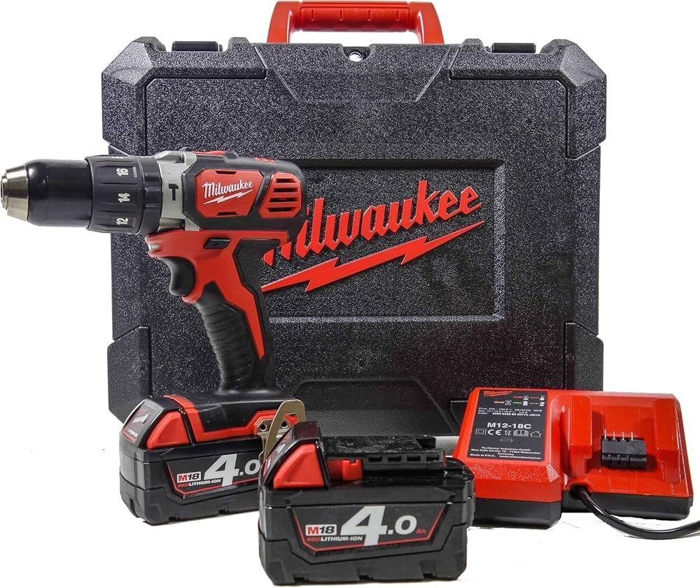 Milwaukee дрель-шуруповерт M18 BPD-402C 4933443520 18 В купить,NaN