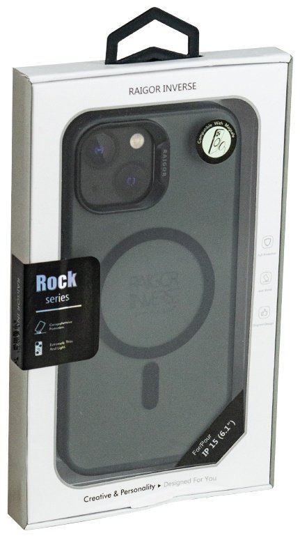 Чехол Raigor Inverse для Apple iPhone 15 черный купить,899