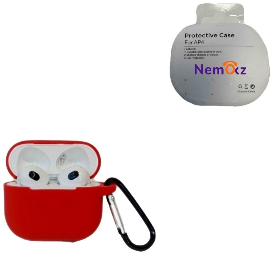 Чехол Nemo.kz для Apple AirPods 4 красный
