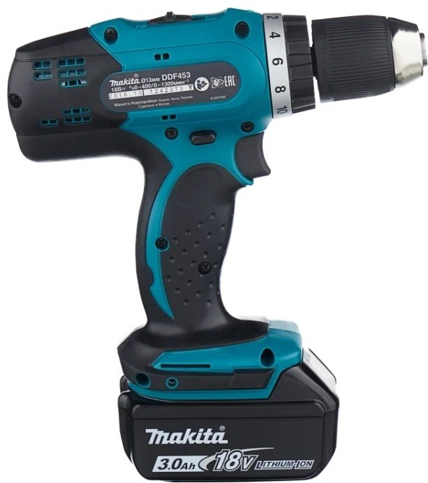 Makita дрель-шуруповерт DDF453RFE купить,NaN