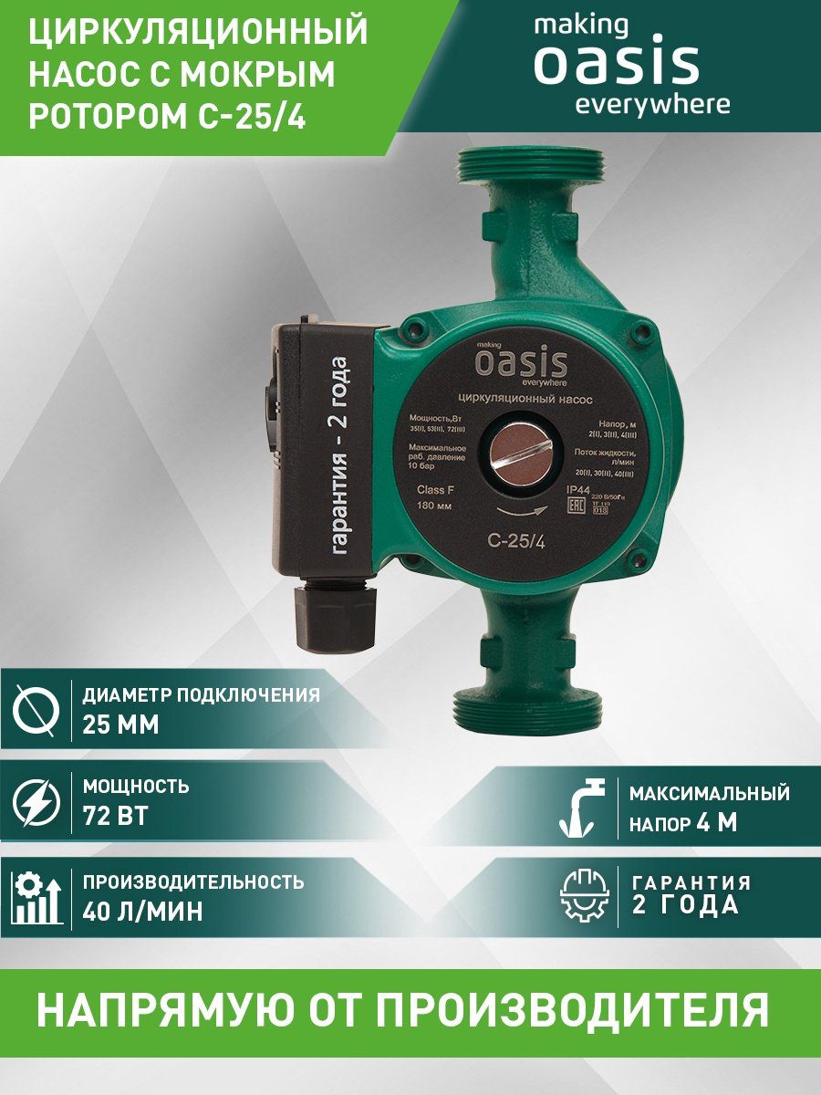Насос поверхностный центробежный Oasis C-25/4