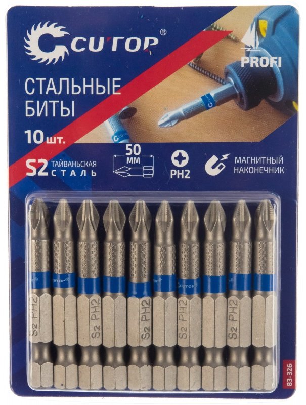 CUTOP набор бит 83-326 10 шт
