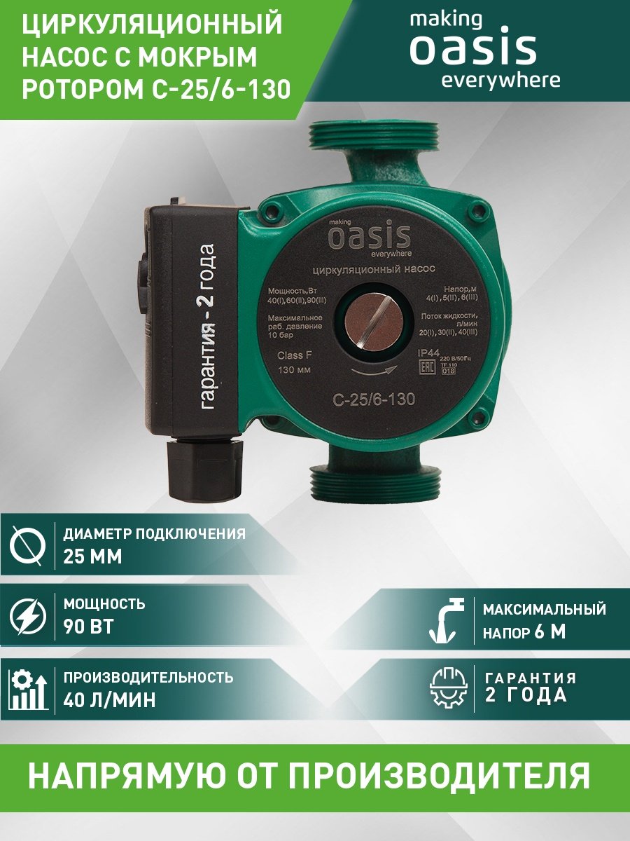 Насос поверхностный центробежный Oasis C-25/6 -130
