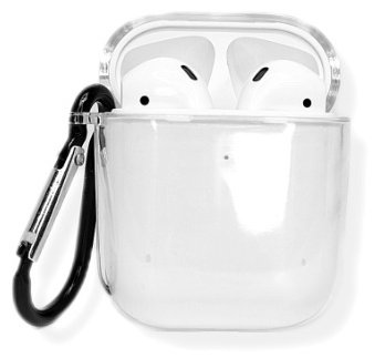 Чехол Saiboro для Apple AirPods, AirPods 2 прозрачный