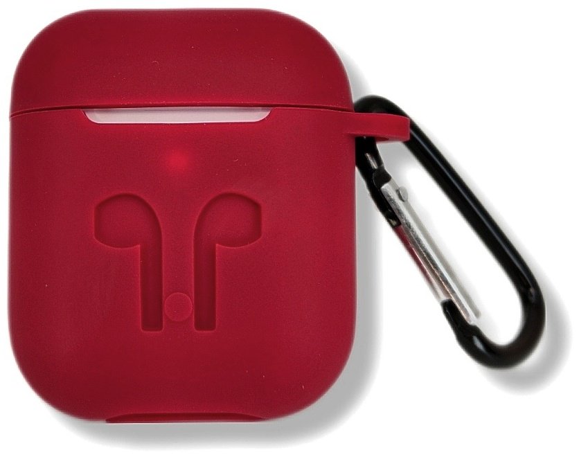 Чехол Saiboro для Apple AirPods, AirPods 2 красный
