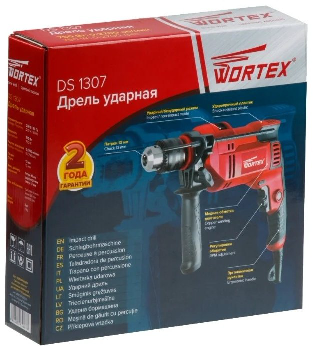 WORTEX дрель DS 1307 DS130700025 купить,NaN