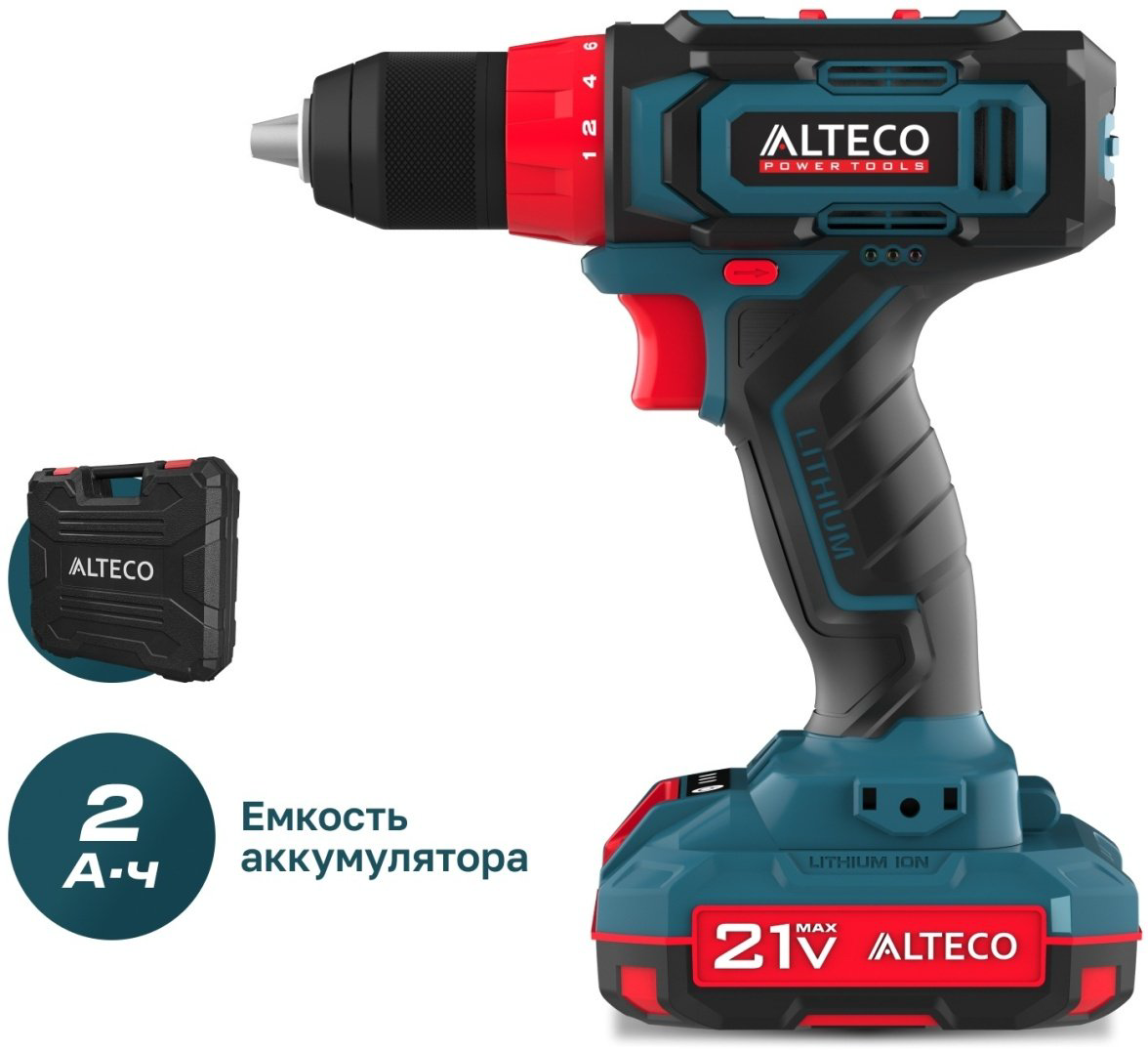 Дрель-шуруповерт Alteco CD 21-35 X2 купить,NaN