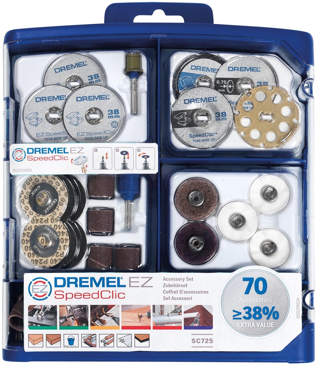 Набор универсальный 70 в 1 Dremel 2615E725JA