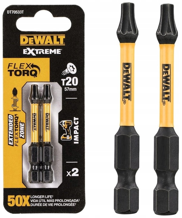 DeWALT набор бит DT70533T 2 шт