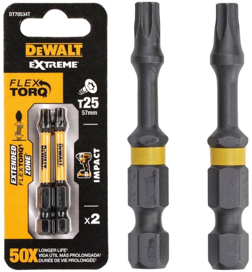 DeWALT набор бит DT70534T 2 шт