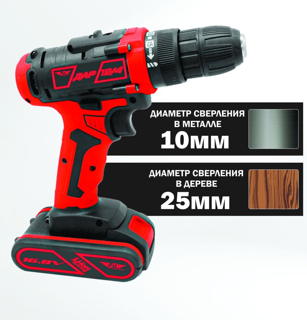 TT шуруповерт ДАР-16/4 16.8 В - ForteMarket TT шуруповерт ДАР-16/4 16.8 В купить,0