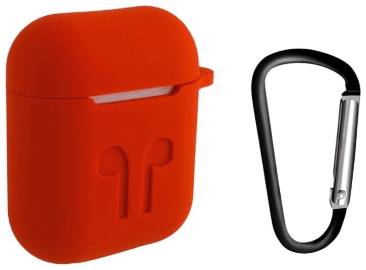 Чехол для Apple AirPods, AirPods 2 красный