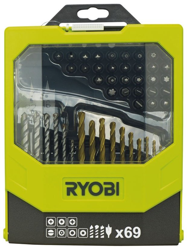 Набор строительный 69 в 1 RYOBI RAK69MiX 5132002687