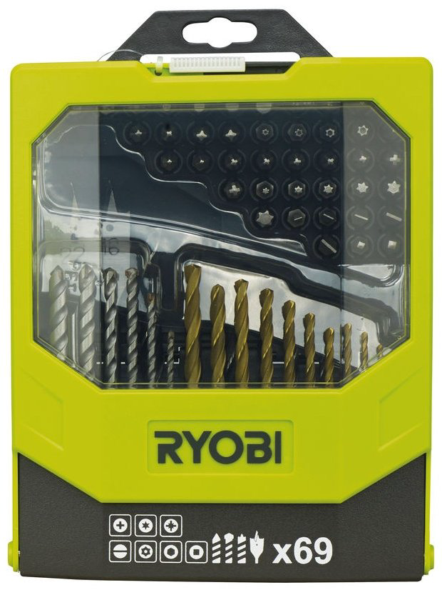 Набор строительный 69 в 1 RYOBI RAK69MiX 5132002687