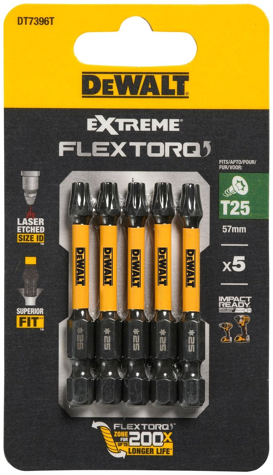 DeWALT набор бит DT7396T-QZ 5 шт
