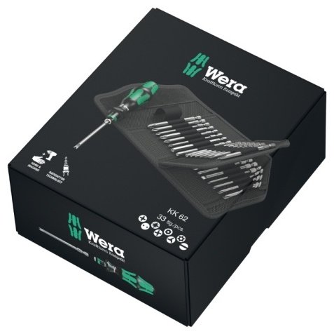 Wera отвертка с насадками 05059297001 Kraftform Kompakt 62 набор из 33 купить,0