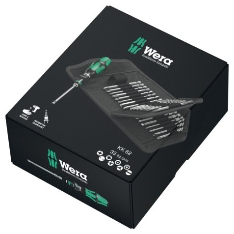 Wera отвертка с насадками 05059297001 Kraftform Kompakt 62 набор из 33 купить,NaN