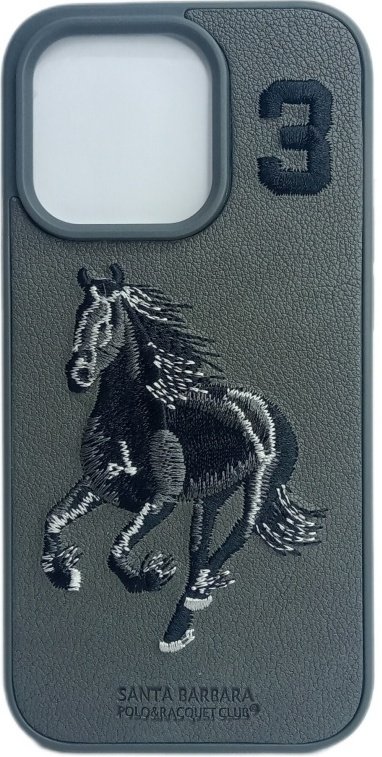 Чехол Santa Barbara Polo & Racquet Club для Apple iPhone 14 Pro Max серый купить,464