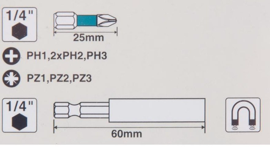 Makita набор бит E-11994 8 шт купить,3880