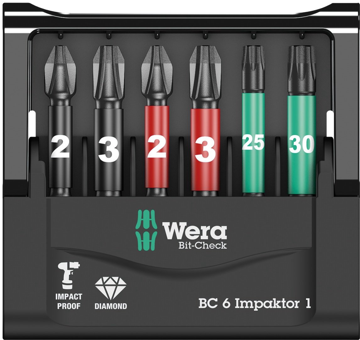 Wera набор бит 05057695001 6 шт