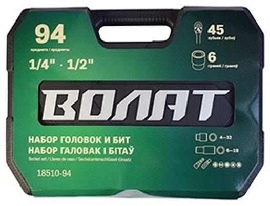 Набор автомобильный 94 в 1 Волат 18510-94 - ForteMarket Набор автомобильный 94 в 1 Волат 18510-94 купить,0