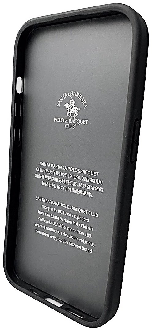 Чехол Santa Barbara Polo & Racquet Club для Apple iPhone 14 Pro черный - ForteMarket Чехол Santa Barbara Polo & Racquet Club для Apple iPhone 14 Pro черный купить,1218