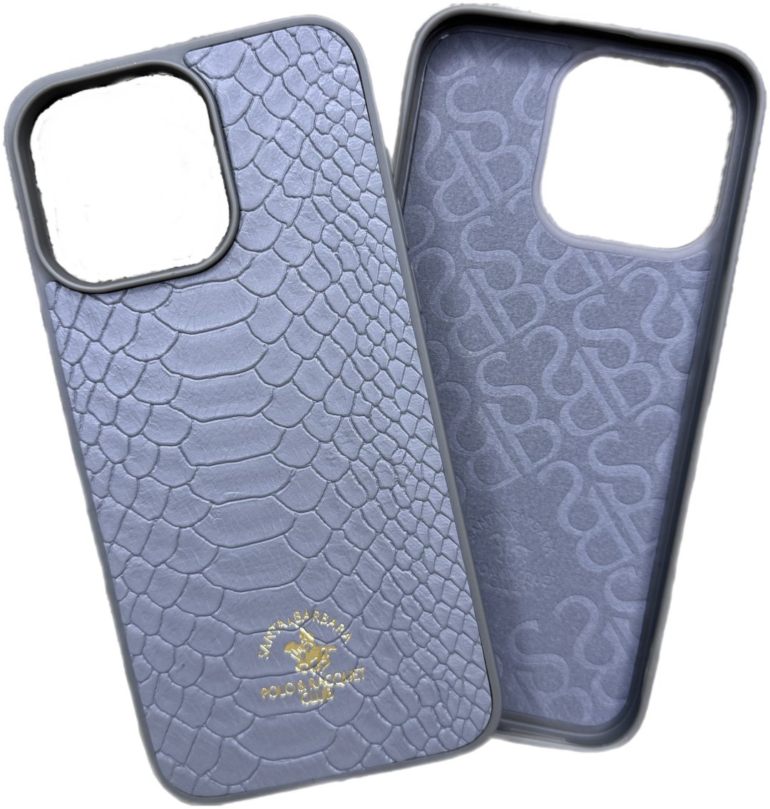 Чехол Santa Barbara Polo & Racquet Club для Apple iPhone 15 Pro Max серый купить,960